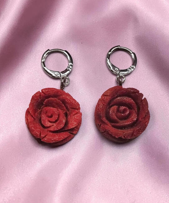 A0020 ...20 € S925 Ohrringe mit Schaumkoralle