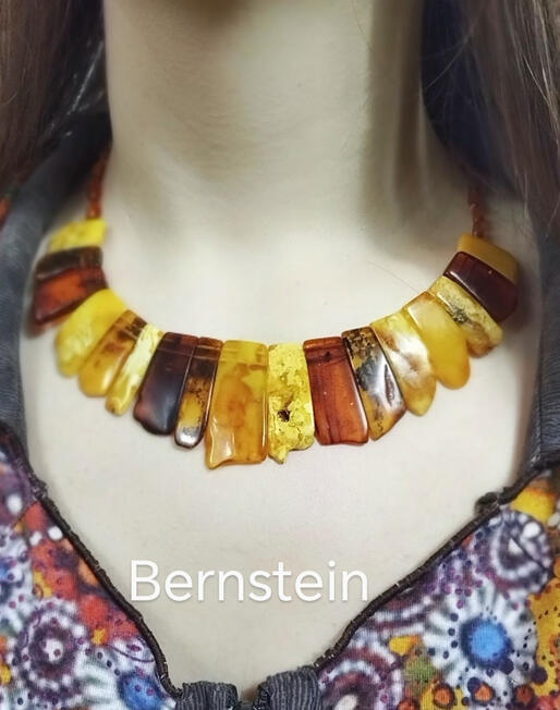 KVE0012 . 120 € Baltische Bernstein Collier Cleopatra Vintage