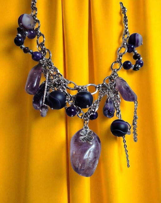 KE0023 ....70 € Sold Amethyst, Achat. Falls gewünscht, bitte sich melden
