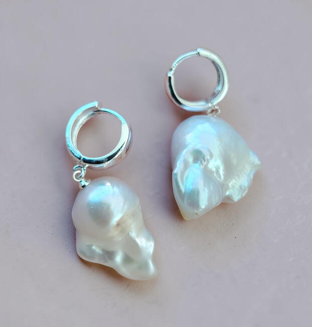 OP0011 ....55 € Süßwasserperlen, Barockperlen S.925