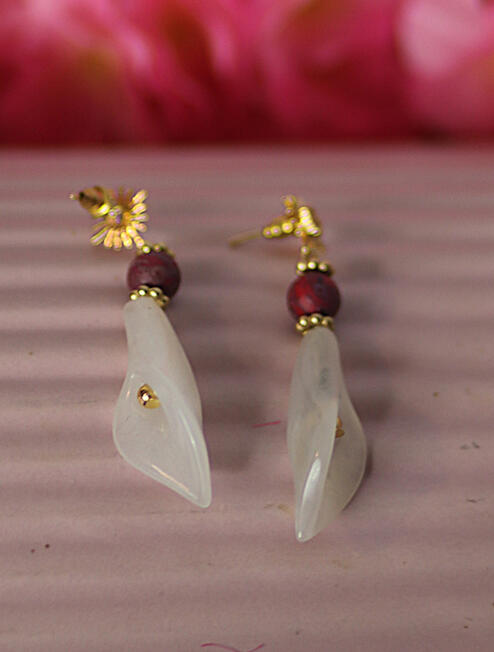 OE0016 ...25 € Achat weiß, Rote Howlite