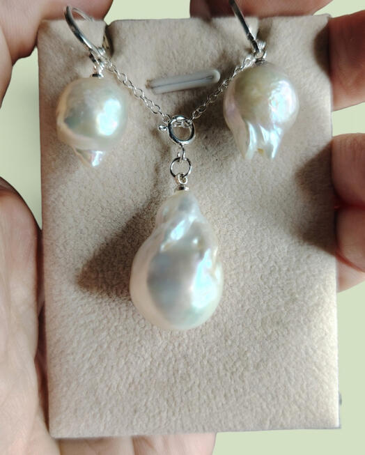 SSP0010 ...60 € S925 Set mit Barockperlen S.925